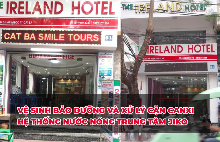 Vệ sinh bảo dưỡng và xử lý cặn canxi hệ thống nước nóng trung tâm Jiko