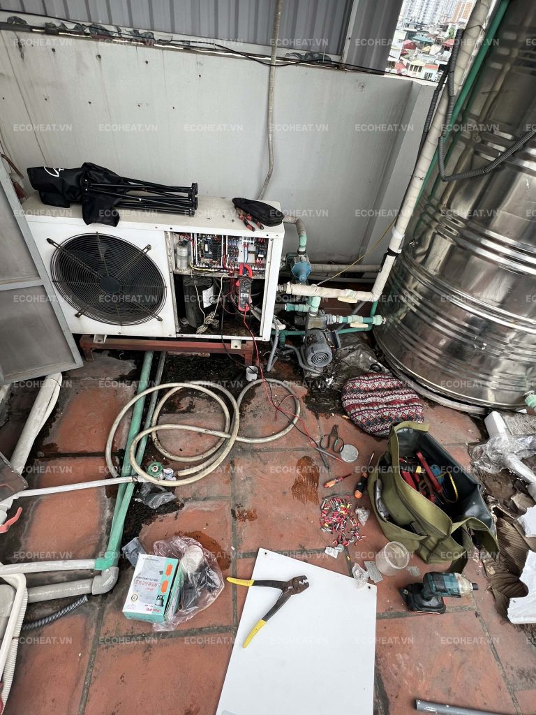 Dự Án Thay Thế Bơm Tuần Hoàn Máy Heat Pump Tại Phố Nguyễn Khang, Cầu Giấy, Hà Nội
