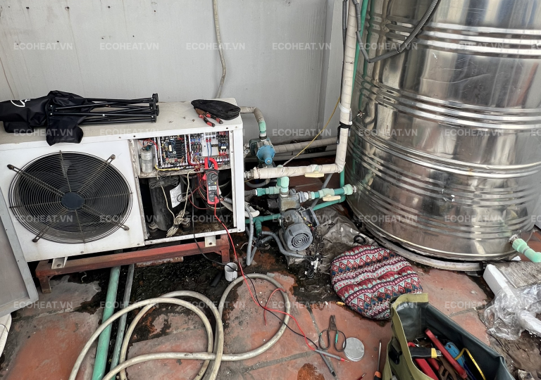 Dự Án Thay Thế Bơm Tuần Hoàn Máy Heat Pump Tại Phố Nguyễn Khang, Cầu Giấy, Hà Nội
